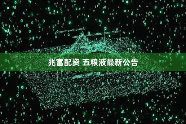 兆富配资 五粮液最新公告